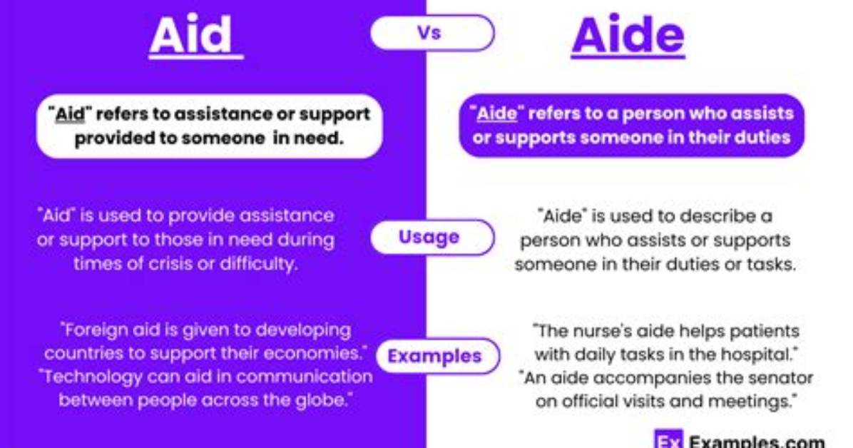 Which Aid or Aide?