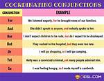 Which Are Coordinating Conjunctions?