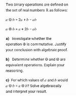 Which Are the Two Binary Operations Defined for Lattices?