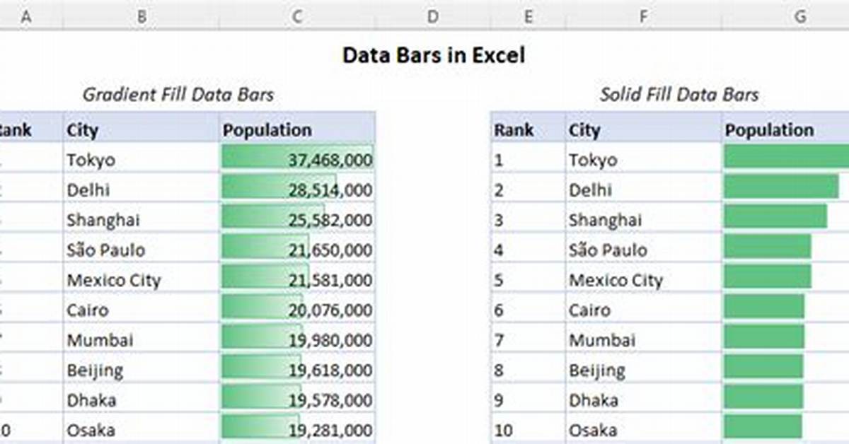 Which Bars Show the Data Value?