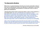 Which Commodity Created the Speculative Bubble?