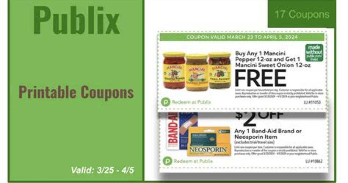 Which Coupons Does Publix Accept?