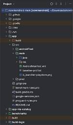 Which Folder Contains the Android Project Java Files?