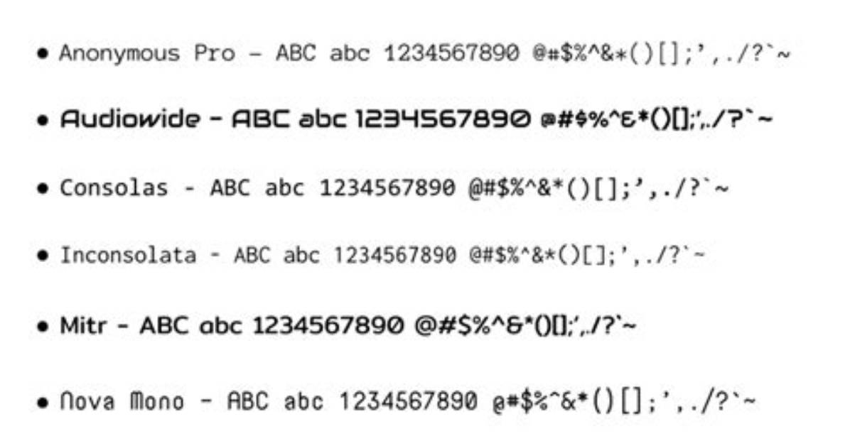 Which Font Has Slashed Zero?