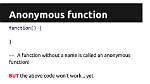 Which Function Is Called Anonymous Unnamed Function?