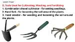 Which Implement Is Used for Weeding?