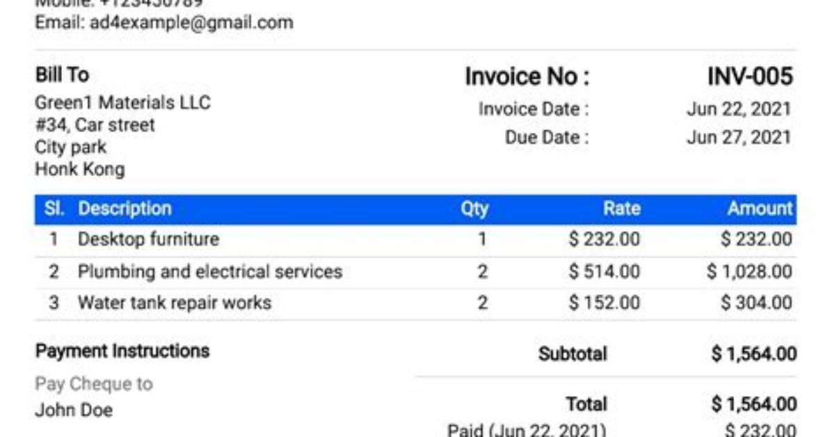 Which Invoice Elements Are Not Customizable?