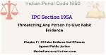 Which Ipc Section for Threatening?