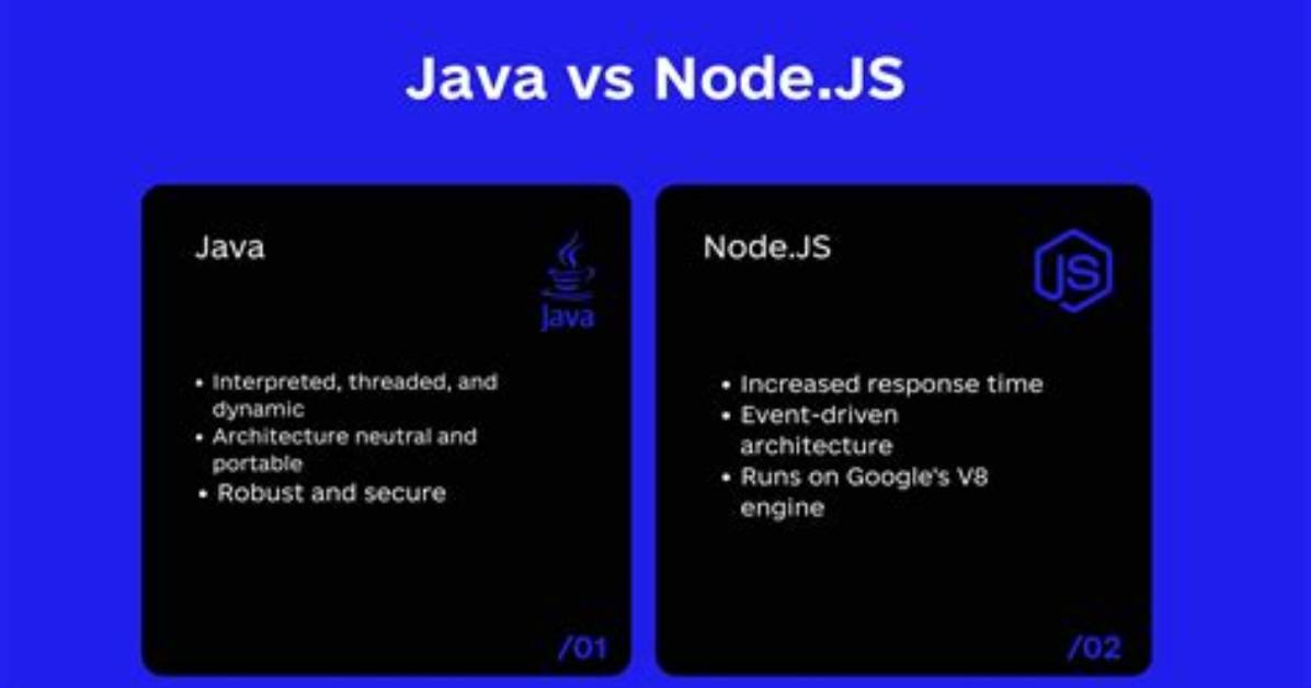 Which Is Better Java or Node Js?