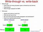 Which Is Better Write Through or Write Back?