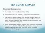 Which Is Called Berlitz Method?