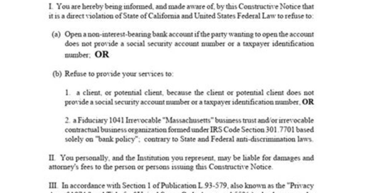 Which Is Constructive Notice?