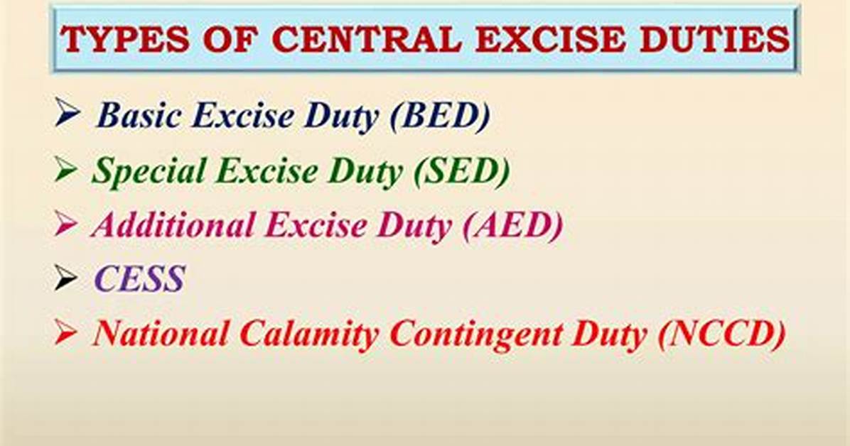 Which Is Excise Duty?