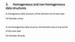 Which Is Homogeneous Data Structure?