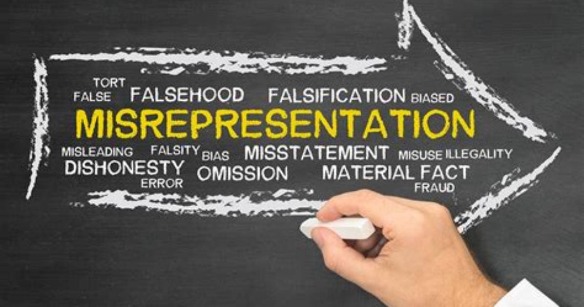Which Is Material Misrepresentation?