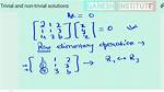 Which Is Trivial Solution?