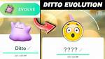 Which Level Ditto Evolve?