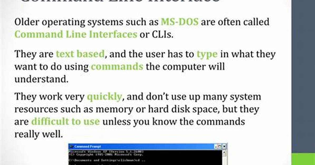 Which Operating System Used a Command Line Interpreter?