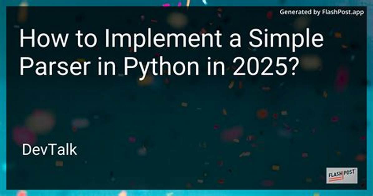Which Parser Is Easy to Implement?