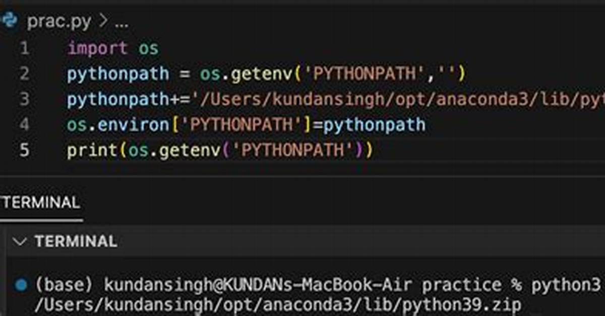 'Which Python' and 'Echo Pythonpath' Give Different Directories, What Does This Mean?