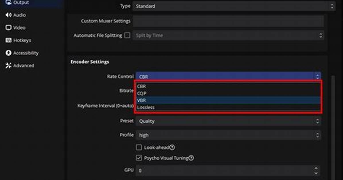 Which Rate Control Obs?