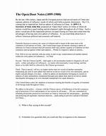 Which Statement About the Open Door Notes Is True?