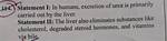 Which Statement Describes Excretion?