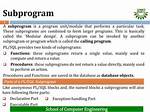 Which Subprogram Is Used to Compute a Value?