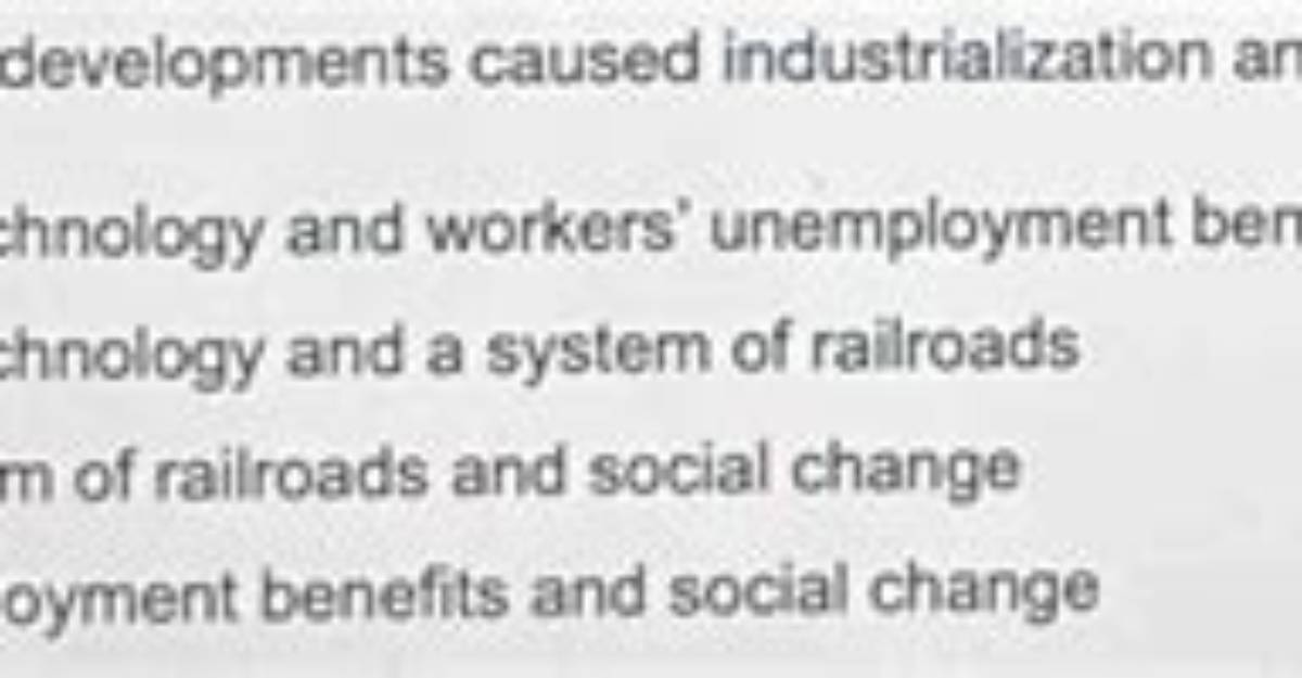 Which Two Developments Caused Industrialization?