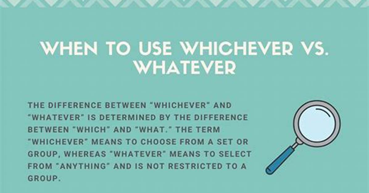 Whichever