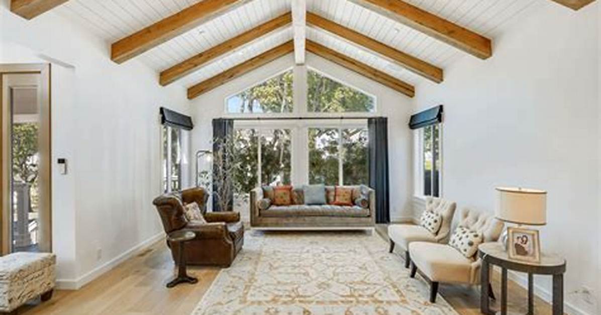 White Ceiling Beams