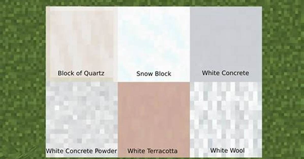 White Minecraft Blocks