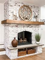 Whitewash Fireplace