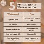 Whitewood vs Pine
