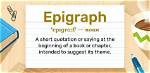Who Does Epigraph Mean?