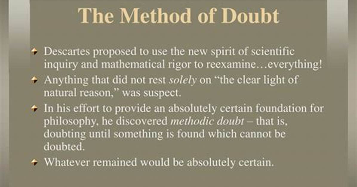 Who Made Methodic Doubt?