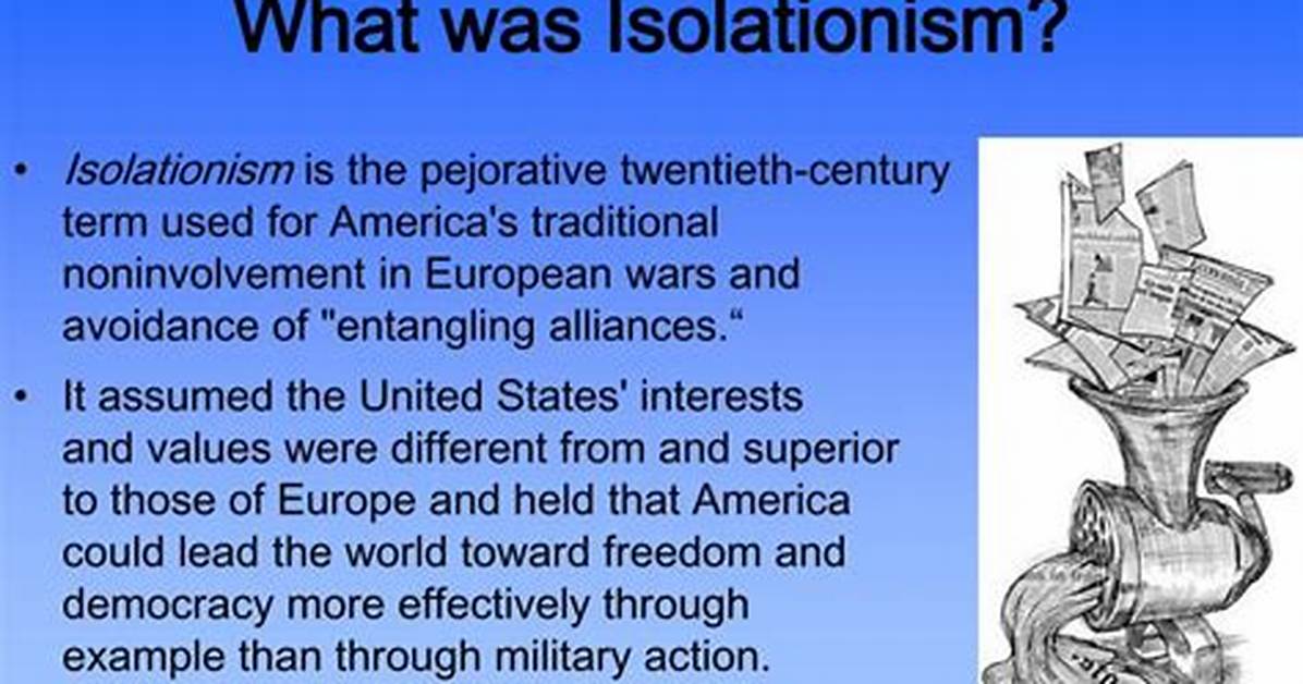 Who Started Isolationism