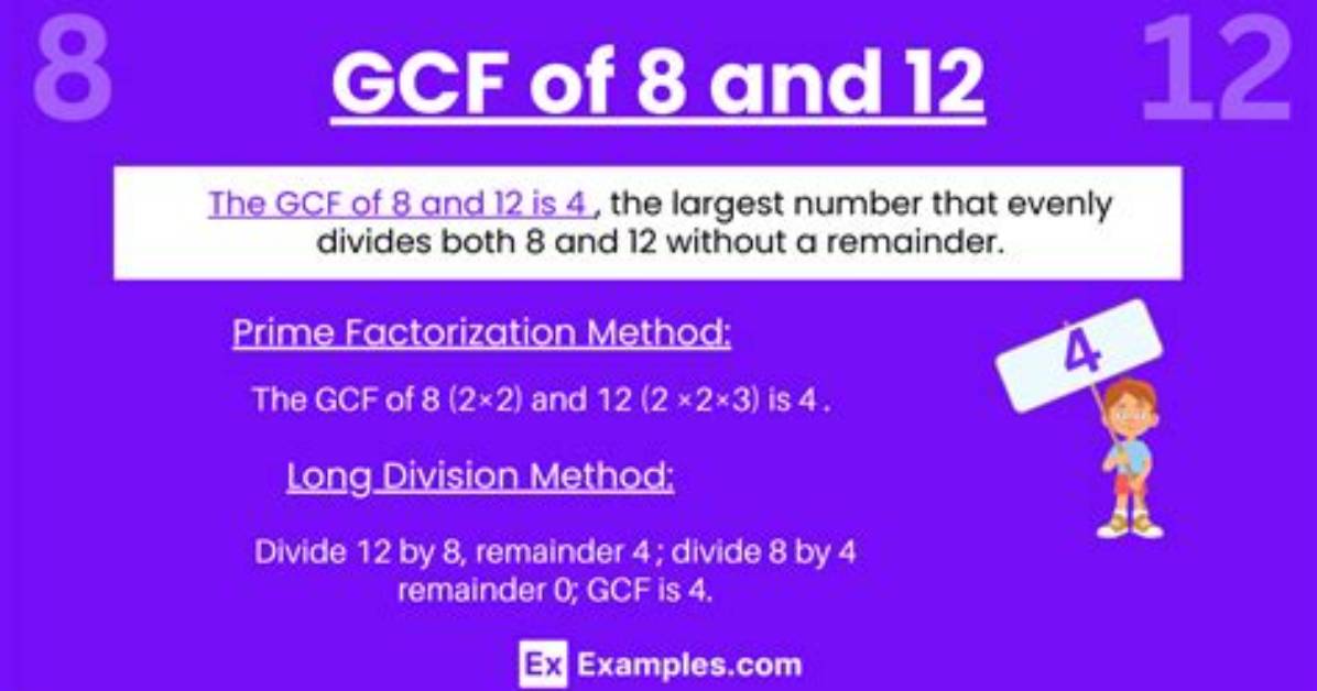 Whose Gcf Is 8?