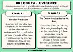 Why Are Anecdotes Effective?