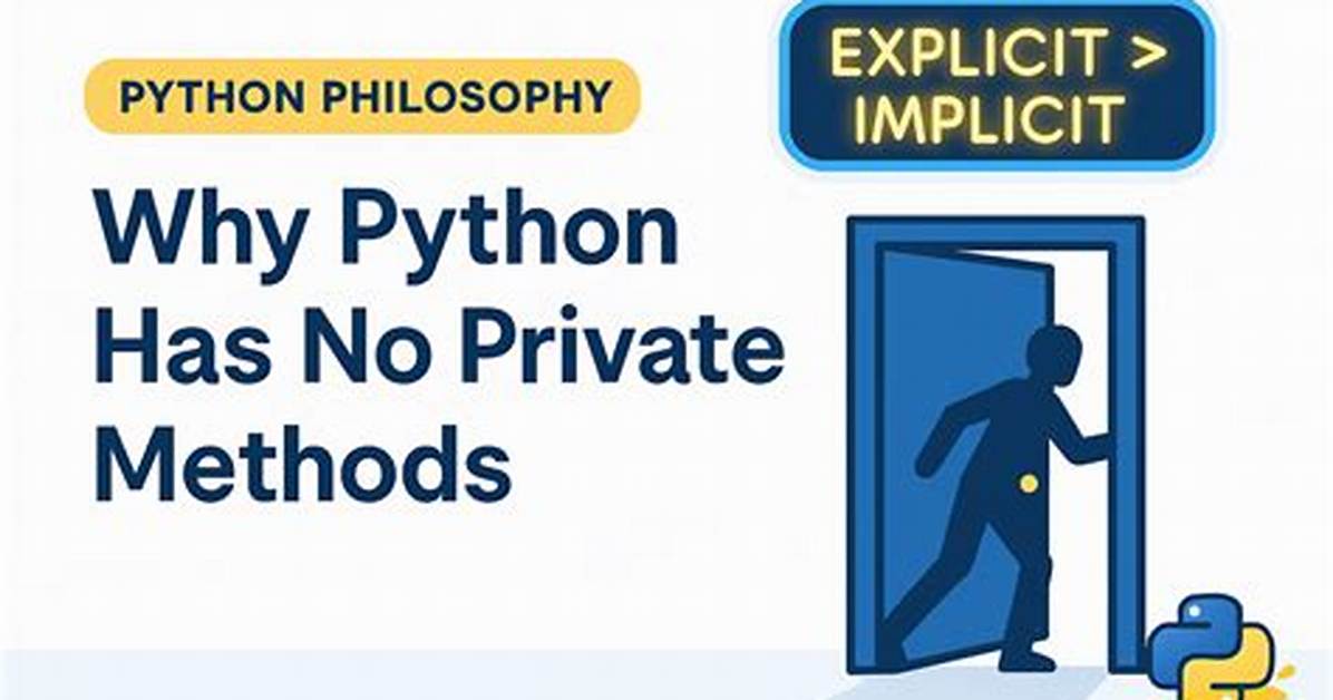 Why Are Python's 'Private' Methods Not Actually Private?