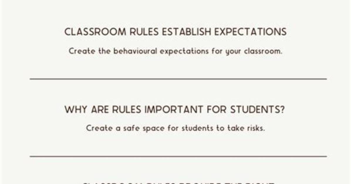 Why Are Rules Important?