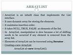 Why Arraylist Maintains Insertion Order?