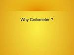 Why Ceilometer Is Important?
