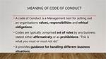 Why Code of Conduct?