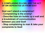 Why Complaining Is a Sin?