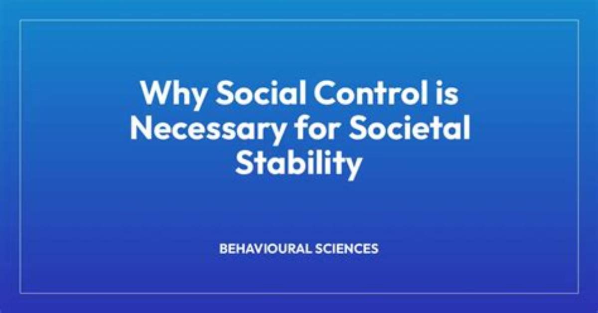 Why Control Is Necessary?