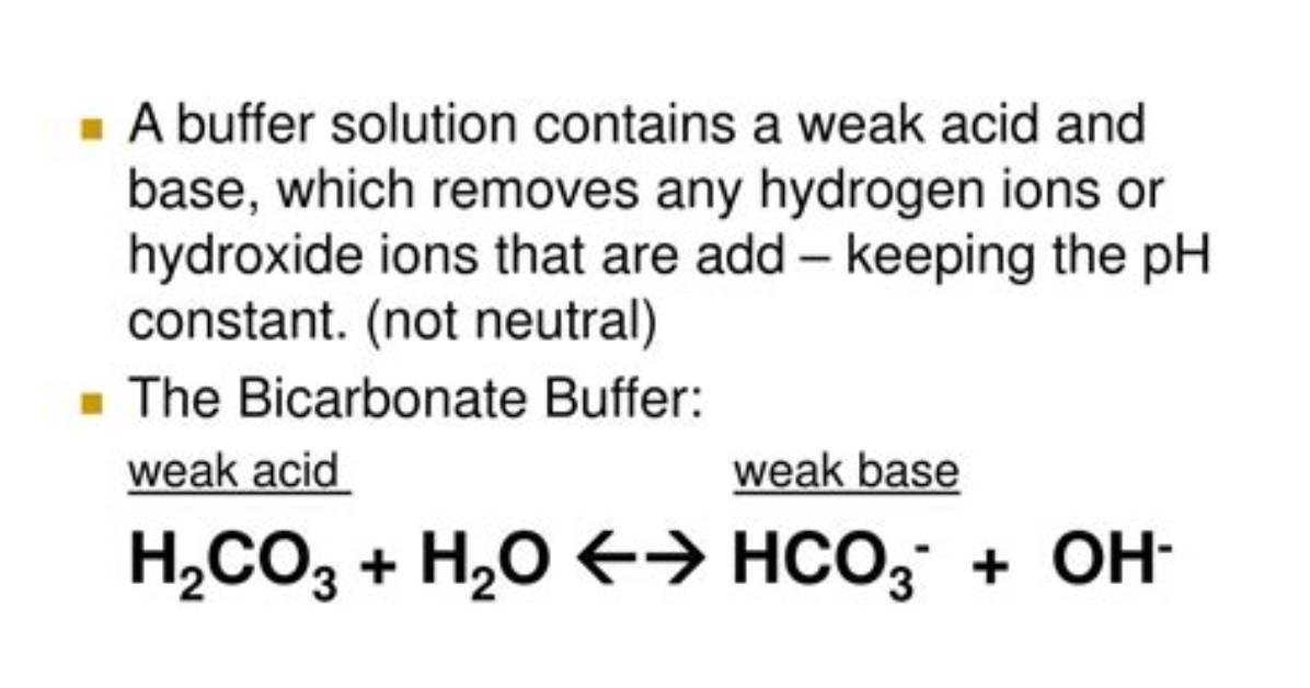 Why Do Buffer Solutions Work?