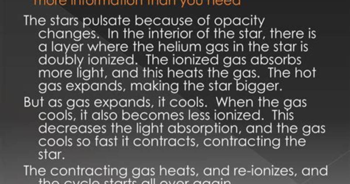 Why Do Cepheids Pulsate?