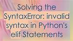 Why Do I Get Syntaxerror: Assigning to Rvalue?