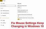 Why Do My Mouse Settings Keep Changing Windows 10?
